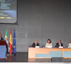 Doña Sofía durante la intervención del secretario de estado de Cultura, José María Lassalle